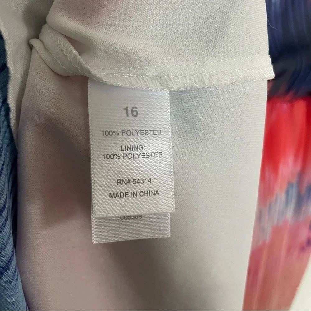 Bisou Bisou Colorful Tie-Dye Ombré Maxi Dress Size 16